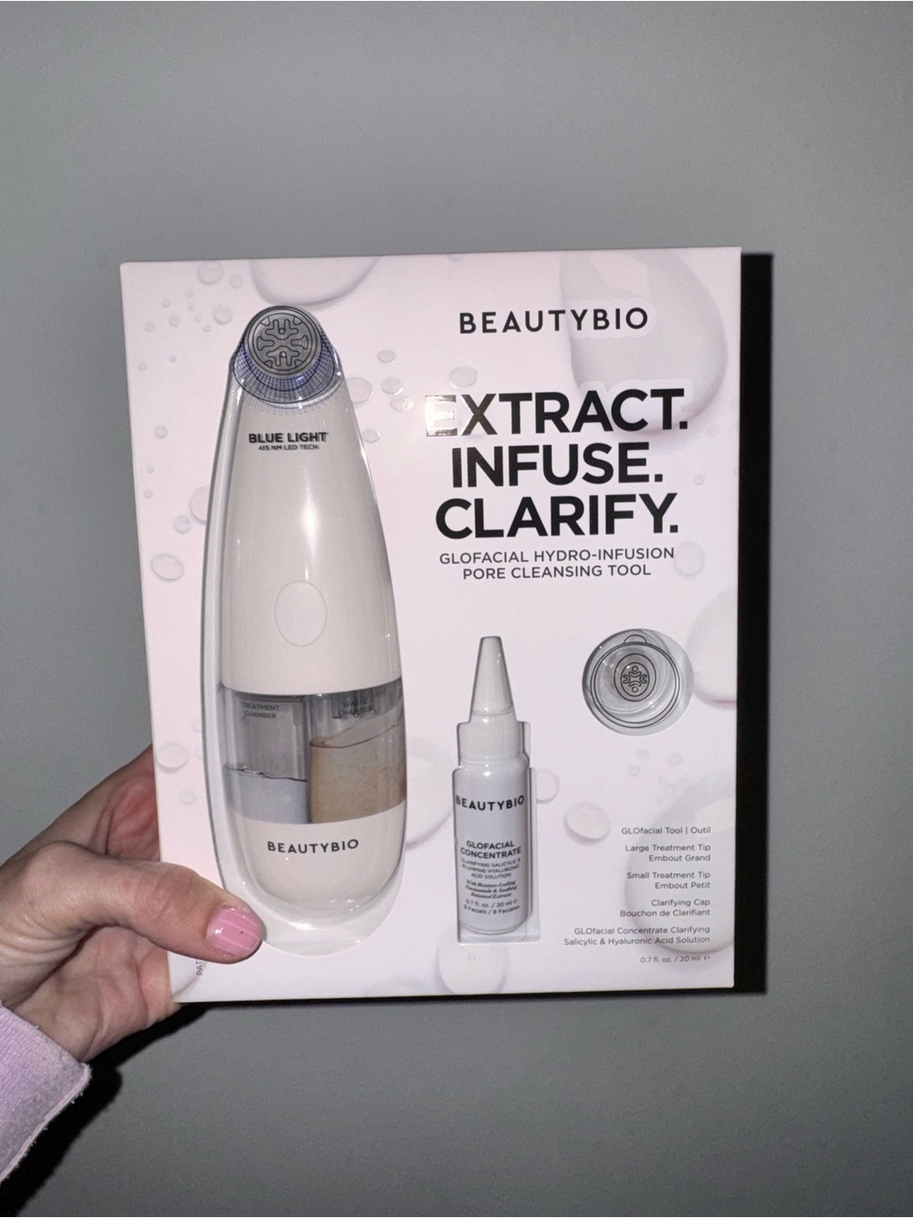 BEAUTYBIO Glacial Hydro-Infusion Pore Cleansing Tool - White